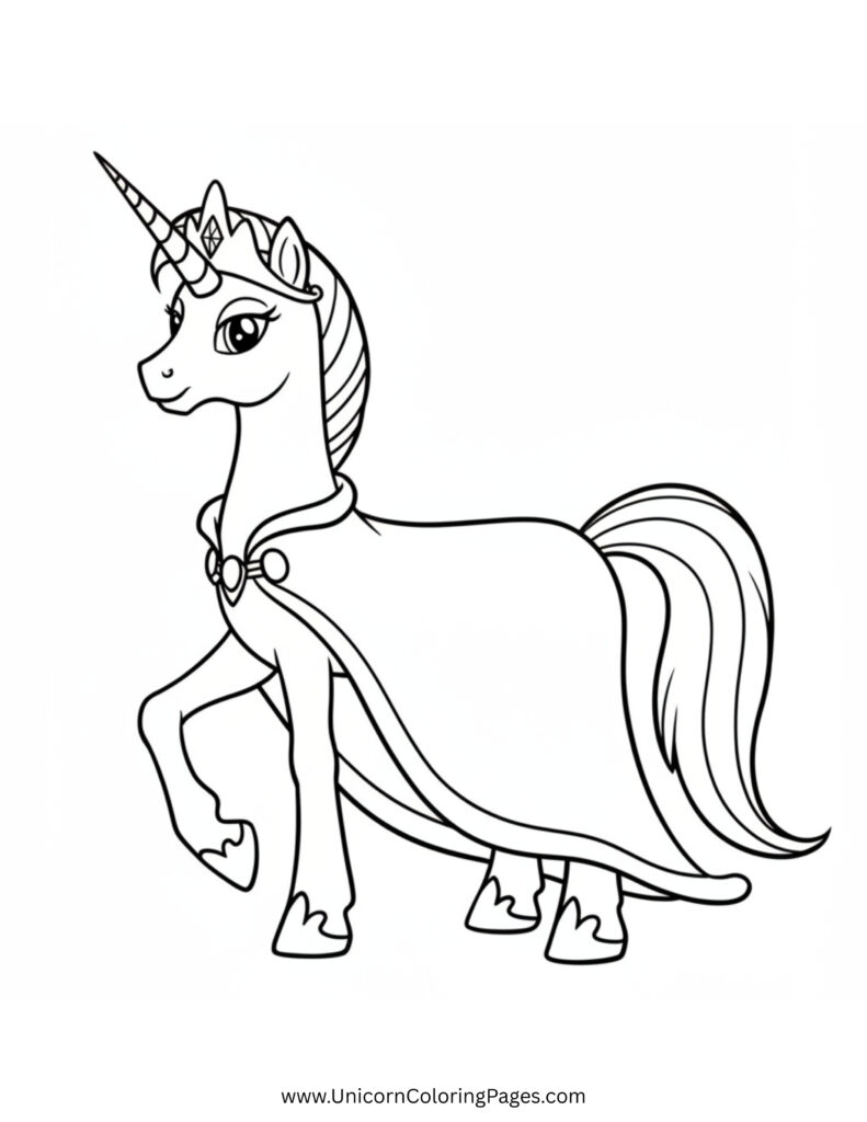 Royal princess Unicorn with a Majestic Cape