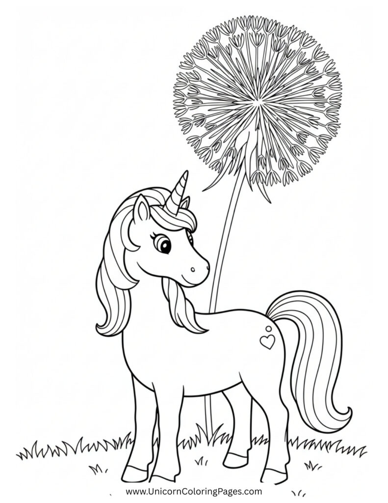 Unicorn with a Giant Dandelion